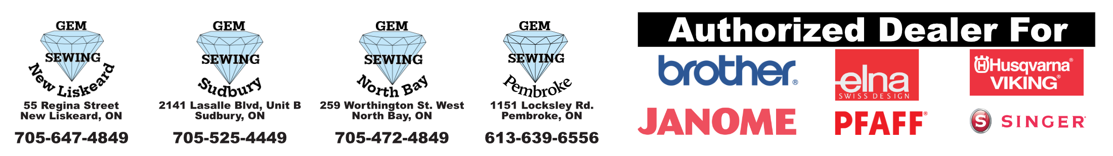 Gem Sewing. Your Northern Quilt Store & So much More