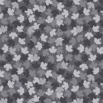 Canadian Christmas 2 -  Dark Grey Maple Leaf