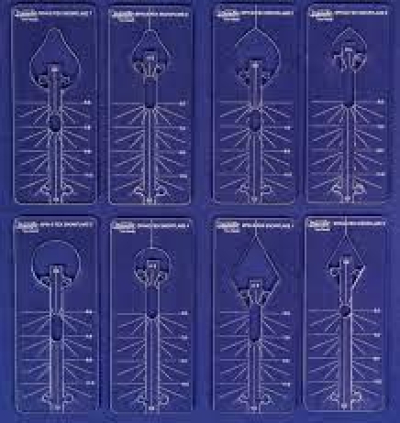 Spin-e-flex Snowflake Ruler Template