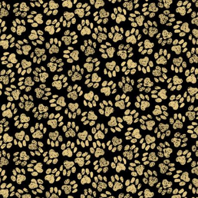 For The Love Of Labs - Paw Prints Black