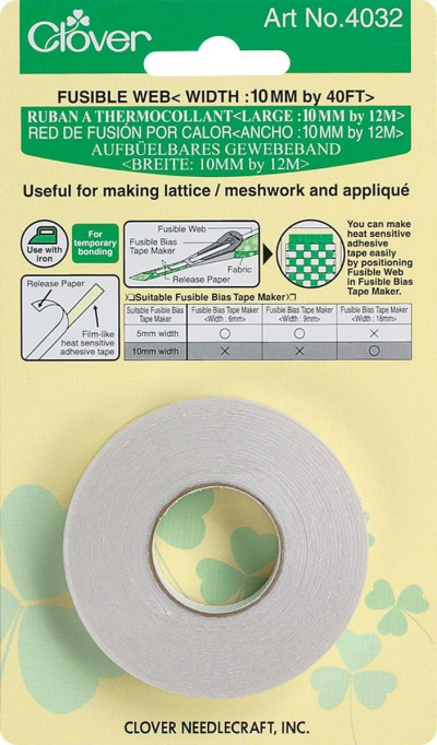 CLOVER FUSIBLE WEB 10MM