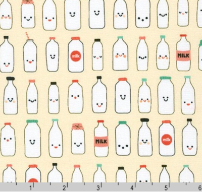 Farm To Table - Milk Bottles Cream Backround