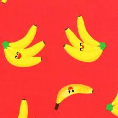 Farm To Table - Bananas Red Background