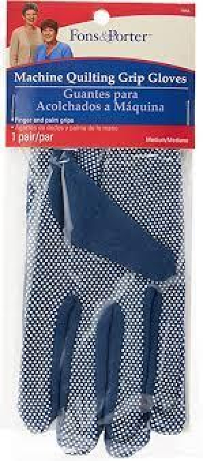 Machine Quilting Grip Gloves MEDIUM