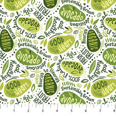 AVOCADO LOVE -  WHITE WITH SAYINGS