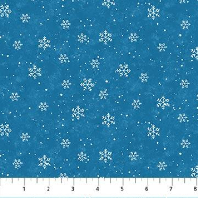 Christmas Wonder - Snowflakes Blue Background