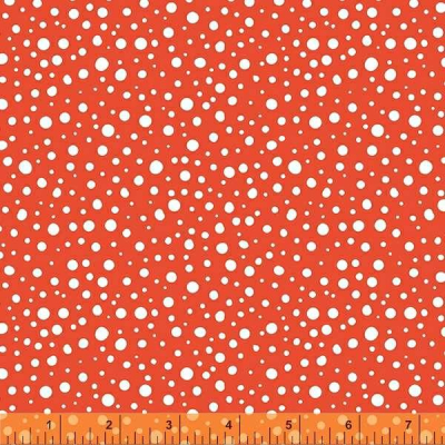 Frolic Red Background With White Dots