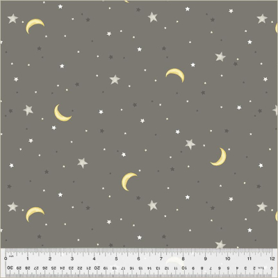 Sweet Dreams Flannel Grey Night Sky