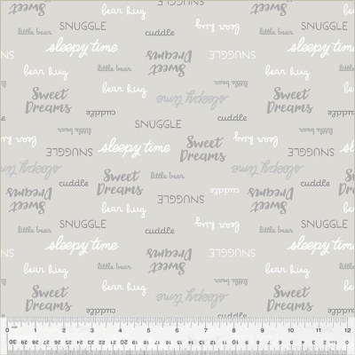 Sweet Dreams Flannel Light Grey