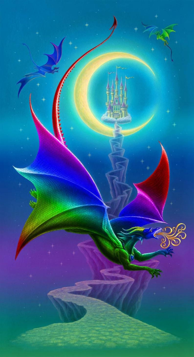 Rainbow Dragon Dragon Panel