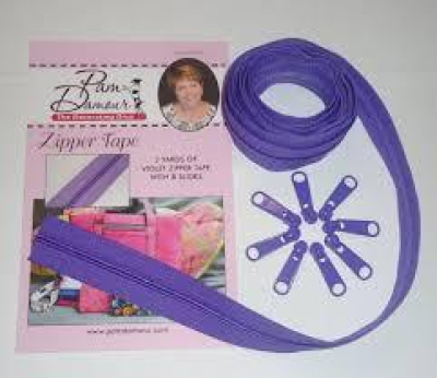 3 Yard Zipper Tape Purple