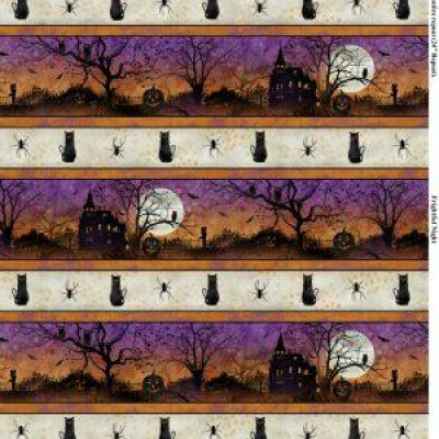 Frightful Night Strip Yardage