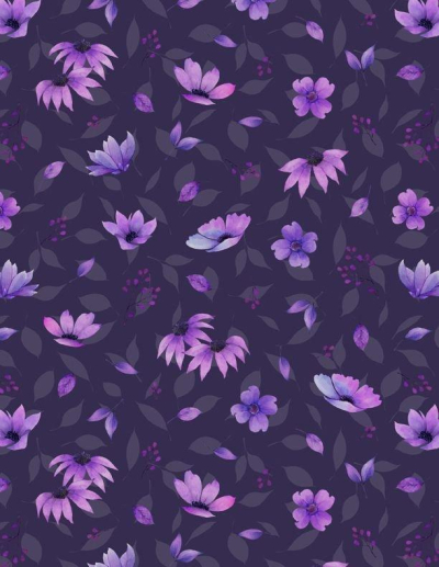 Botanical Magic - Purple Floral