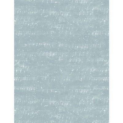 Winter Hollow 3023 LT BLUE With Music Notes