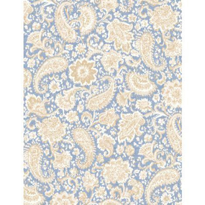 Radiance Cream And Blue Paisley