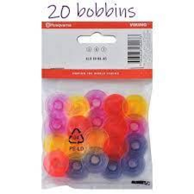 Husqvarna Watercolored Bobbins 20-pack