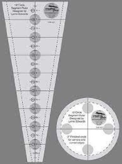 Dresden Plate Ruler 18 Degree