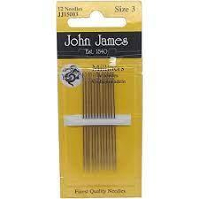 JOHN JAMES SIZE 3/12 NEEDLES