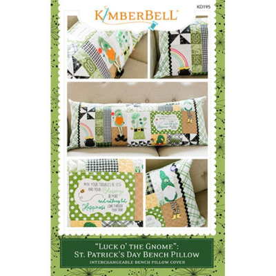Kimberbell Luck Of The Gnome Bench Pillow