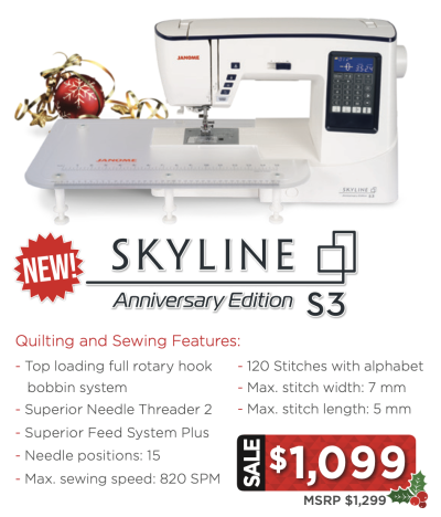 Janome Skyline S3 Christmas Package