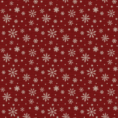 Warm & Cozy Dark Red Snowflake