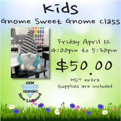 Kids - Gnome Sweet Gnome Class - New Liskeard