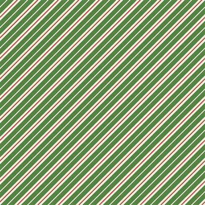 Green Striped Gingerbread Christmas 